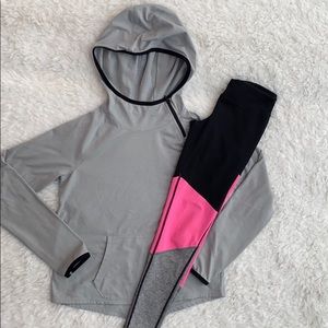 Zella girl hoodie & matching leggings